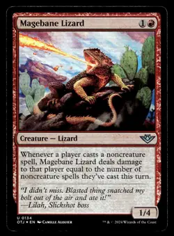 Magebane Lizard 134 Foil U Outlaws of Thunder Junction - Image 1