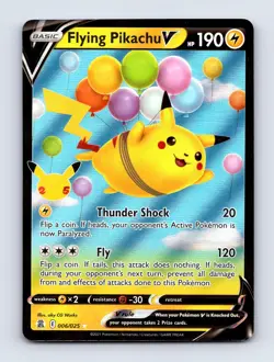 Flying Pikachu V 006/025 Holo V Rare Celebrations - Image 1