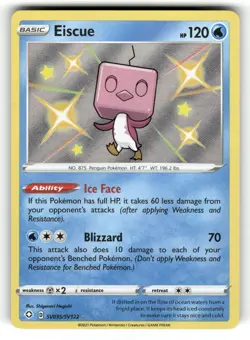 Eiscue NM SV035/SV122 Shining Fates Shiny Vault Pokemon Shiny Rare - Image 1