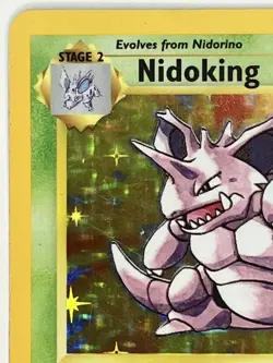 Nidoking LP 11/102 Unlimited Base Set Pokemon TCG Holo - Image 3