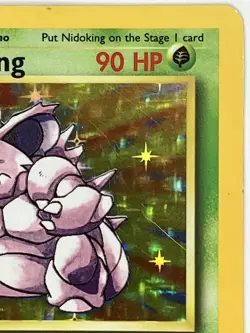 Nidoking LP 11/102 Unlimited Base Set Pokemon TCG Holo - Image 4