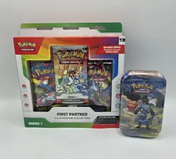 Pokemon TCG First Partner Illustration Collection Series 1 + Ascended Heroes Tin - Image 1