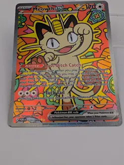 Pokemon Meowth ex 121/088 SIR Perfect Order Full Art Holo NM ENGLISH - Image 5