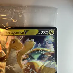 2022 Dragonite V SWSH235 Black Star SEALED PROMO Holo Pokemon Go Full Art - Image 3
