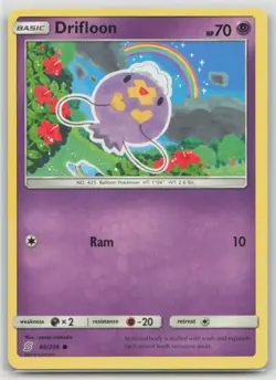 Drifloon 80/236 Common Unified Minds Pokemon Near Mint - Image 1