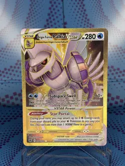 ORIGIN FORME PALKIA VSTAR 208/189 Gold Secret Rare Holo Pokemon 2022 NM - Image 1