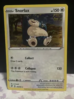 Snorlax 141/192 - Pokemon: SWSH02 Rebel Clash - Cosmos Holo Rare Promo - Image 1