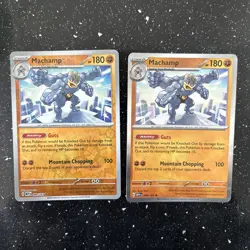 Machamp 068/165 Rare 151 Pokemon Holo Reverse Holo Bundle - Image 1
