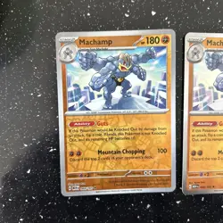 Machamp 068/165 Rare 151 Pokemon Holo Reverse Holo Bundle - Image 2