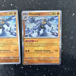 Machamp 068/165 Rare 151 Pokemon Holo Reverse Holo Bundle - Image 3