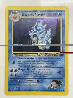Pokemon TCG Giovanni’s Gyarados 2000 Gym Challenge Holo Rare #5/132 WOTC NM - Image 2