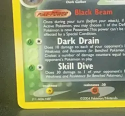 2004 Pokemon EX Team Rocket Returns Dark Crobat Holo Foil 3/109 NM-MT - Image 5