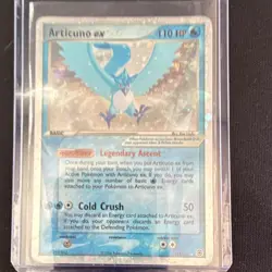 Pokemon TCG Articuno EX FireRed & LeafGreen 114/112 Holo (MODERATELY PLAYED) - Image 1