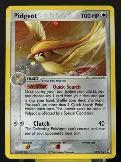 SWIRL 2004 Pokemon FireRed & LeafGreen Pidgeot 10/112 Holo Rare LP - Image 4