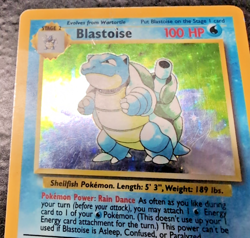 Blastoise 2/102 Holo Rare Base Set Unlimited 1999 Pokemon WOTC DMG *CREASED* - Image 4
