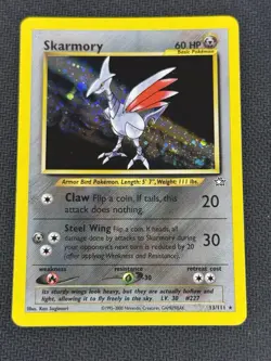Pokemon Neo Genesis Skarmory #13/111 Holo Rare TCG Card Near Mint - Image 1