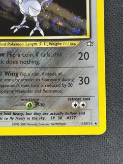 Pokemon Neo Genesis Skarmory #13/111 Holo Rare TCG Card Near Mint - Image 4