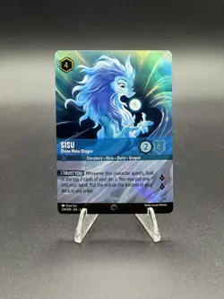 Disney Lorcana TCG Sisu Divine Water Dragon 214/204 Enchanted Foil EN - Image 1
