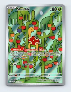 NM Shuckle 136/132 ME01: Mega Evolution Illustration Rare Pokemon Card - Image 1