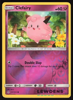 Clefairy - 132/214 - Reverse Holo Common - Unbroken Bonds - Pokemon Card - Image 1