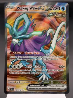 Walking Wake ex 189/162 - Full Art Holo - Temporal Forces Pokemon Card NM - Image 1