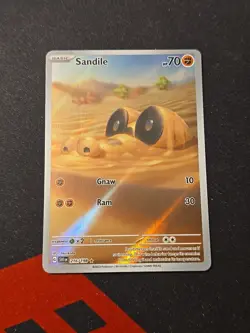 Sandile 216/198 SV Base Set Holo Illustration Rare IR Pokemon Card PC - Image 1