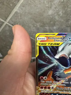 2019 Pokemon Sun & Moon Unbroken Bonds Reshiram Charizard Tag Team Holo #20/214 - Image 4