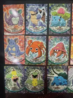 VINTAGE TOPPS BLUE/BLACK LABEL POKEMON CARDS 34PCS - PRE-OWNED POKEMON LOT - Image 2