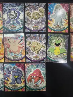 VINTAGE TOPPS BLUE/BLACK LABEL POKEMON CARDS 34PCS - PRE-OWNED POKEMON LOT - Image 4