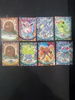VINTAGE TOPPS BLUE/BLACK LABEL POKEMON CARDS 34PCS - PRE-OWNED POKEMON LOT - Image 5