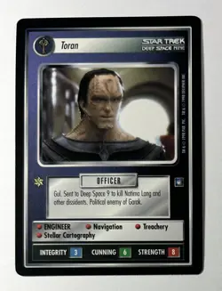 STAR TREK CCG DS9 RARE CARD TORAN STCCG NEVER PLAYED - Image 1