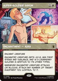 Super-Soldier Serum Borderless Marvel Super Heroes NM MTG - Image 1