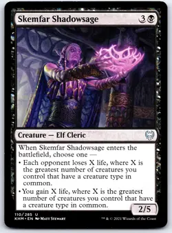 Skemfar Shadowsage 110 UC Kaldheim Magic: The Gathering NM/M - Image 1