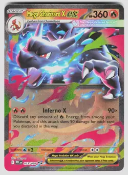 MEGA CHARIZARD X EX 013/094 DOUBLE RARE PHANTASMAL FLAMES POKEMON NM/M - Image 1