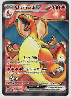 CHARIZARD EX 183/165 ULTRA RARE 151 POKEMON NM/M - Image 1