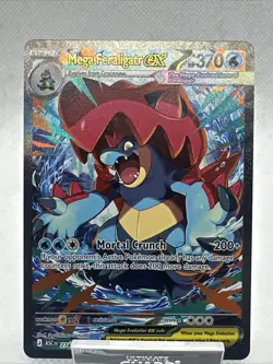 Pokemon Mega Feraligatr ex 274/217 SIR Ascended Heroes NM (Pack Fresh) - Image 2