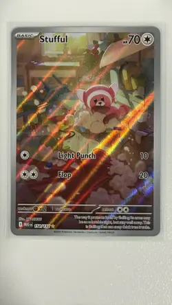 Pokemon TCG Stufful Mega Evolution Illustration Rare Holo NM - Image 1