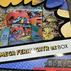 Pokemon Ascended Heroes Mega Feraligatr EX Box Sealed New - Image 4