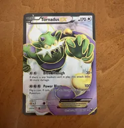 The Pokemon Company Pokemon TCG Tornadus EX 108/108 Dark Explorers Full Art Holo - Image 1