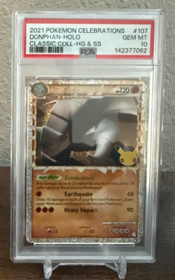 Pokemon - Celebrations 25th Anniversary - Donphan #107 PSA 10 - Image 1