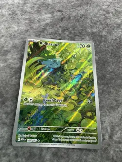 Pokemon TCG Bulbasaur 166/165 SV: Scarlet & Violet 151 Illustration Rare IR MINT - Image 3