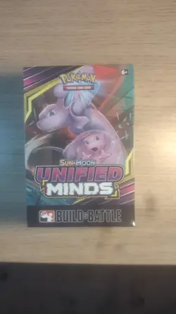 Pokemon Unified Minds Build & Battle Box PRERELEASE Factory Sealed Mewtwo & Mew - Image 1