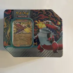 Paldea Partners Tin Pokemon TCG - Skeledirge Ex - 5 Pokemon TCG Booster Packs - Image 1