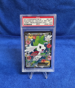 2013 POKEMON B & W SHAYMIN EX - HOLO/FA - L.T. RADIANT COLL #21/25 - PSA 8.5 - Image 1