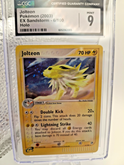 Jolteon - Ex-Sandstorm - Holo - 6/100 - CGC 9 - 2003 Pokemon - Image 1
