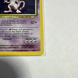 Wizards of the Coast 1999 Pokemon Base Set Mewtwo Holo Rare 10/102 Unlimited - Image 2