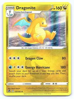 Dragonite 131/195 Holo Rare Silver Tempest Pokemon Near Mint - Image 1