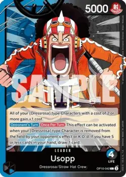 NM-Mint, English One Piece Usopp - OP10-042 - L Royal Blood (OP10) One Piece TCG - Image 1