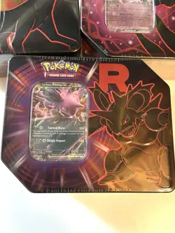 Pokemon TCG Sealed Destined Rivals Team Rocket Tin Set of 3 Brand New -- Sealed - Image 2
