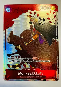 📈 One Piece Monkey D. Luffy Holo Alt Art Rare Promo Gift Collection 2023 P-001 - Image 1